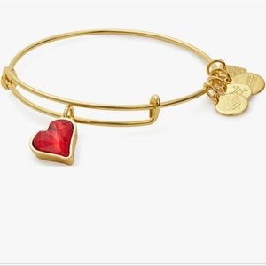 Alex and Ani + Swarovski Heart Bangle Bracelet